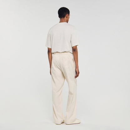 Wide-leg elasticated cotton trousers | Sandro