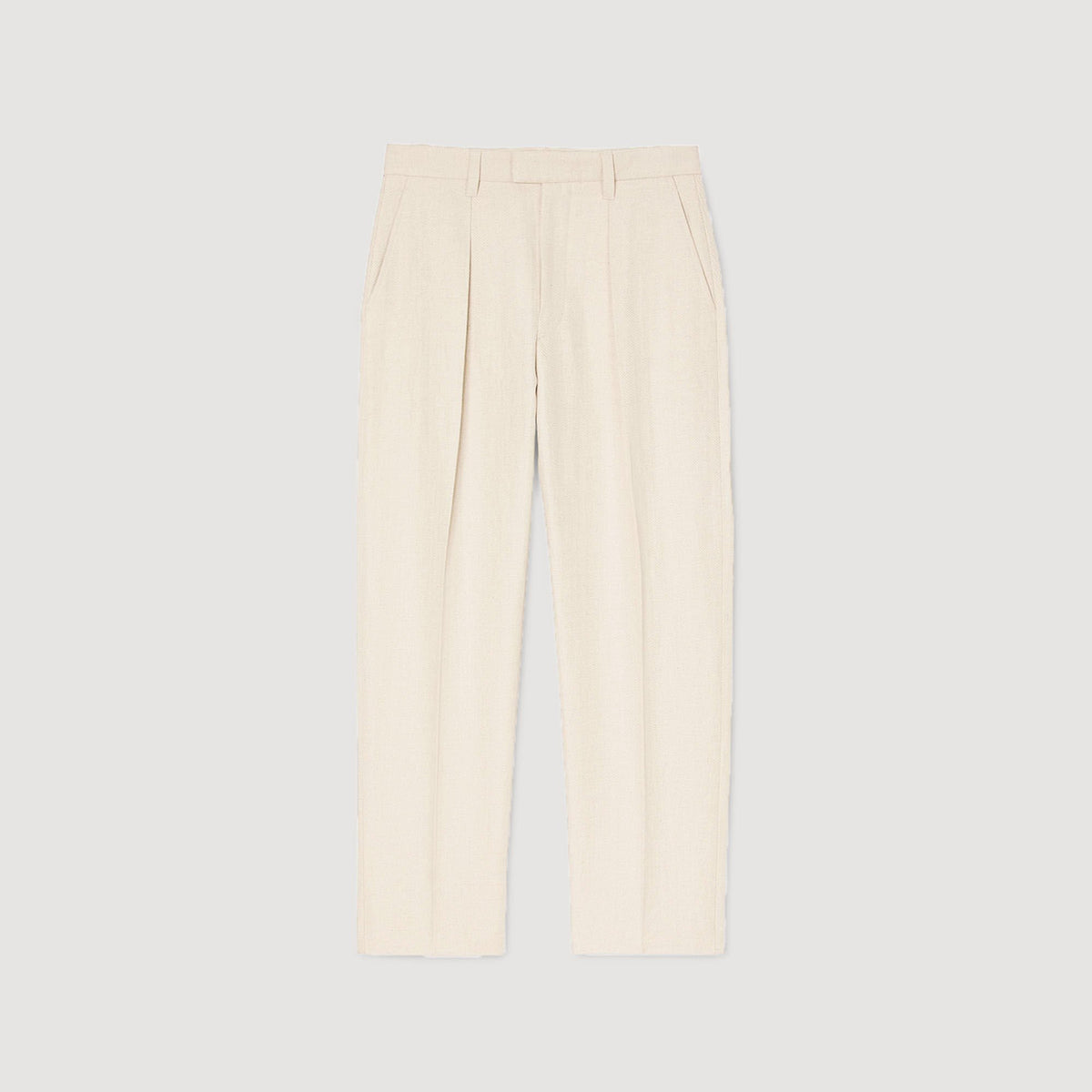 Wide-leg trousers with creases | Sandro
