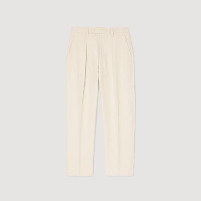 Wide-leg trousers with creases | Sandro