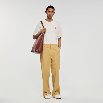 Wide-leg cotton trousers | Sandro