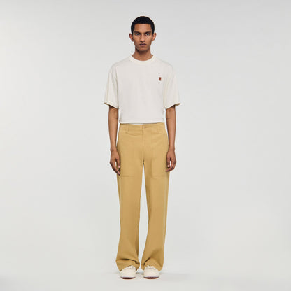 Wide-leg cotton trousers | Sandro