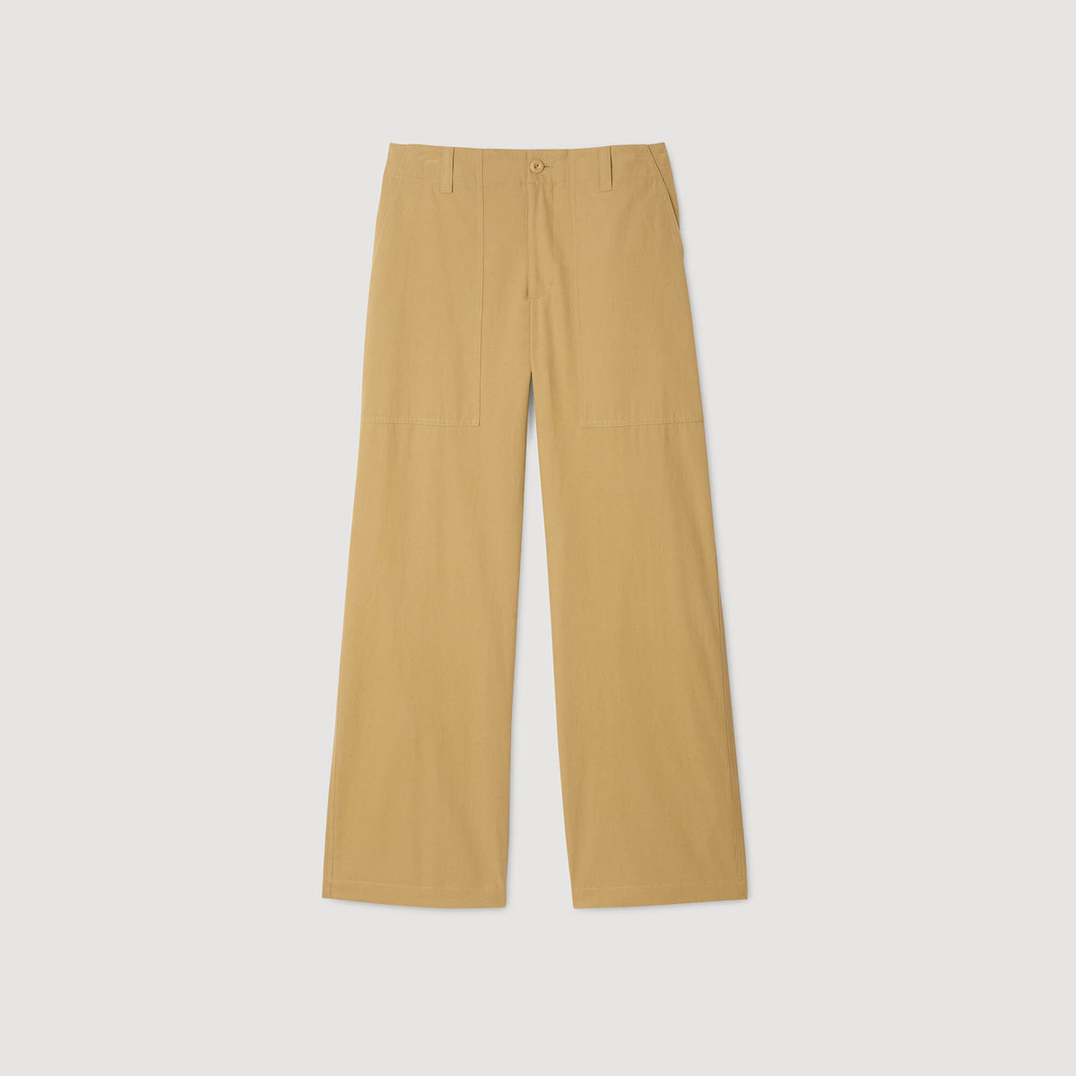 Wide-leg cotton trousers | Sandro