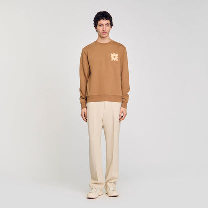 Sweatshirt with flower patch | Sandro