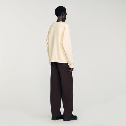 Sweatshirt with flower patch | Sandro