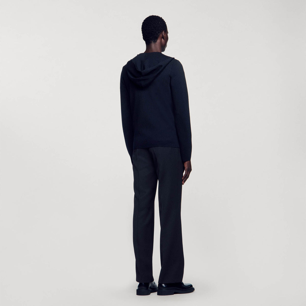 Zipped cardigan with hood | Sandro