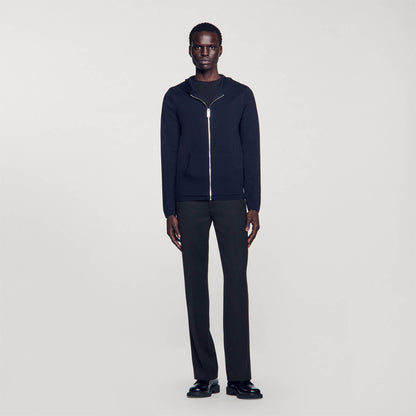 Zipped cardigan with hood | Sandro