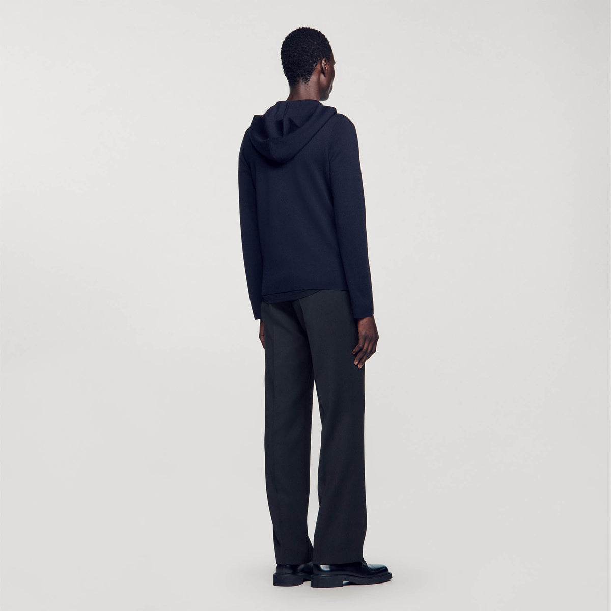 Zipped cardigan with hood | Sandro