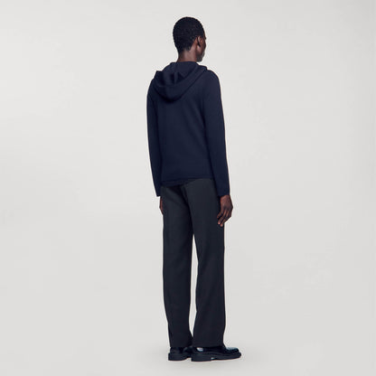 Zipped cardigan with hood | Sandro