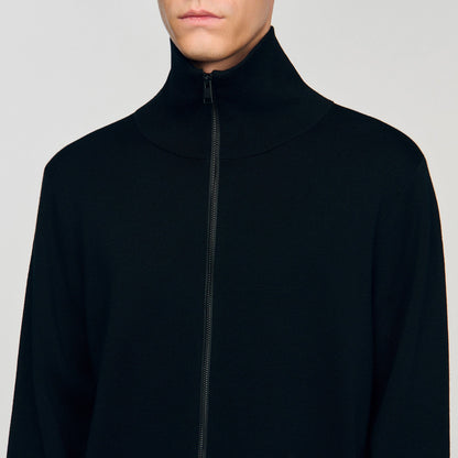 Zip-up wool cardigan | Sandro