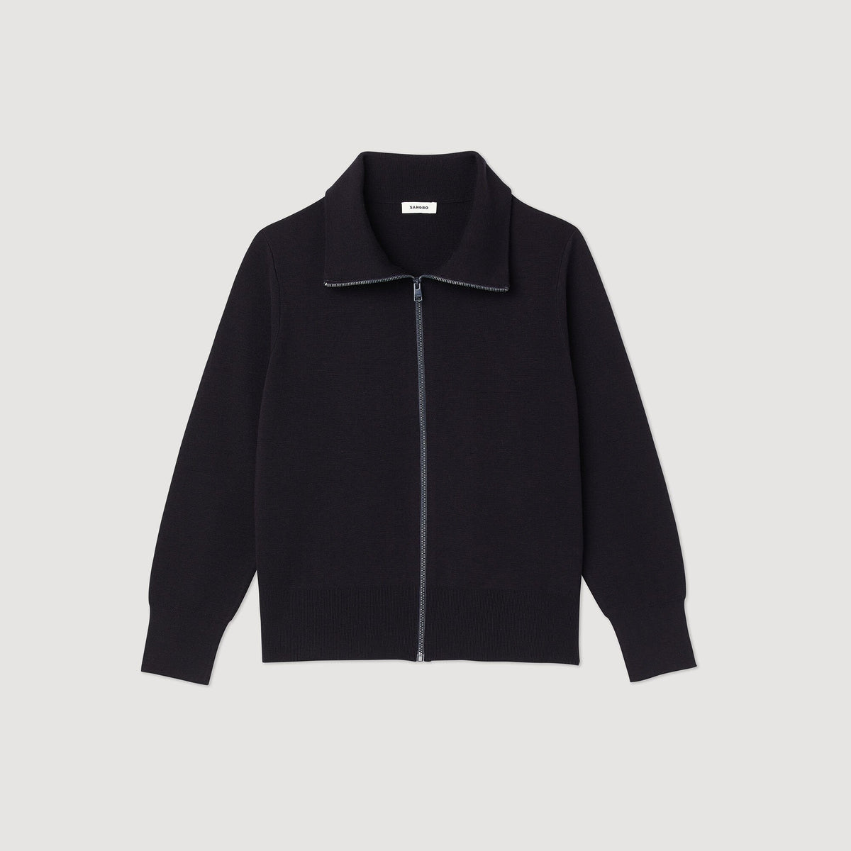 Zip-up wool cardigan | Sandro