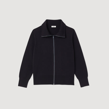 Zip-up wool cardigan | Sandro