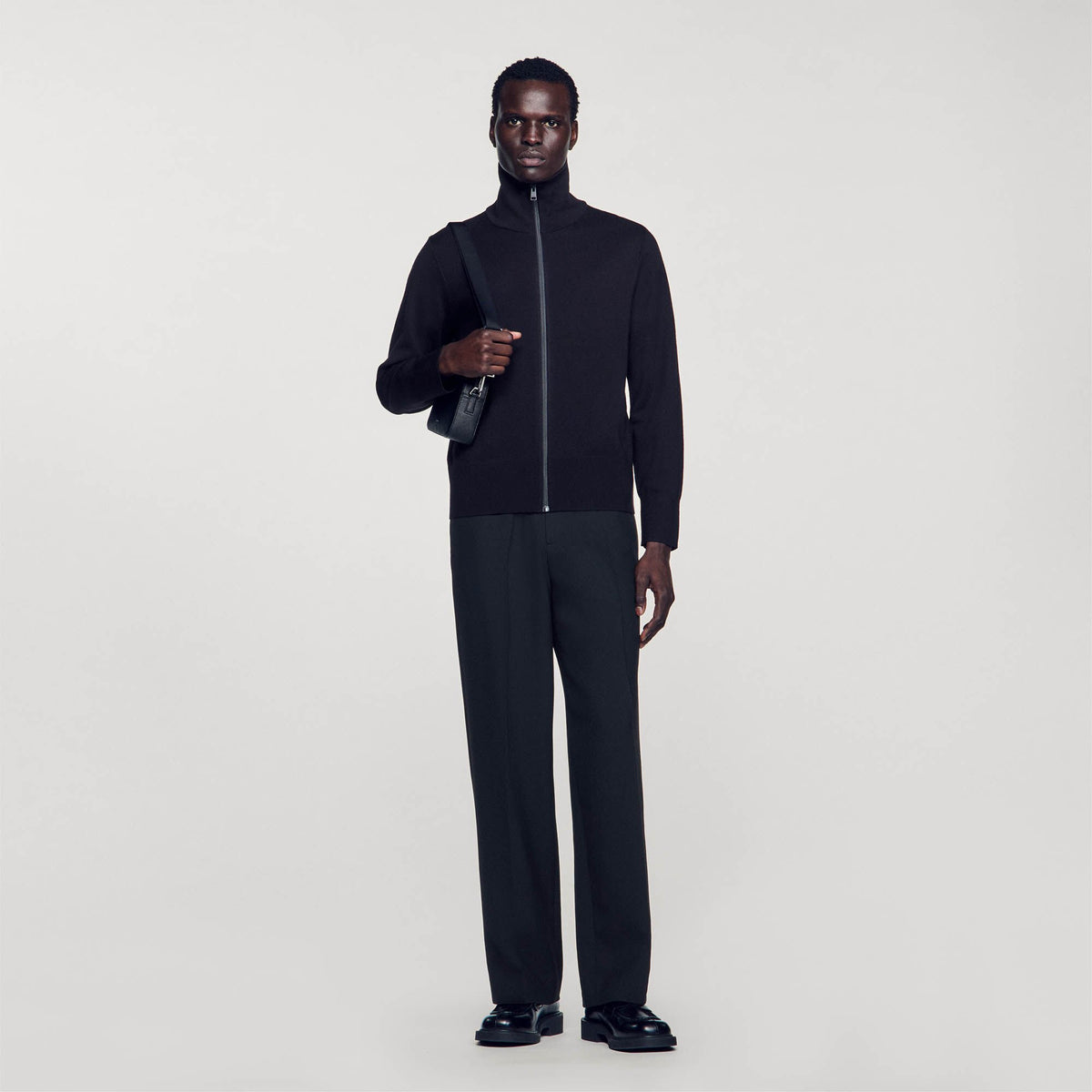 Zip-up wool cardigan | Sandro