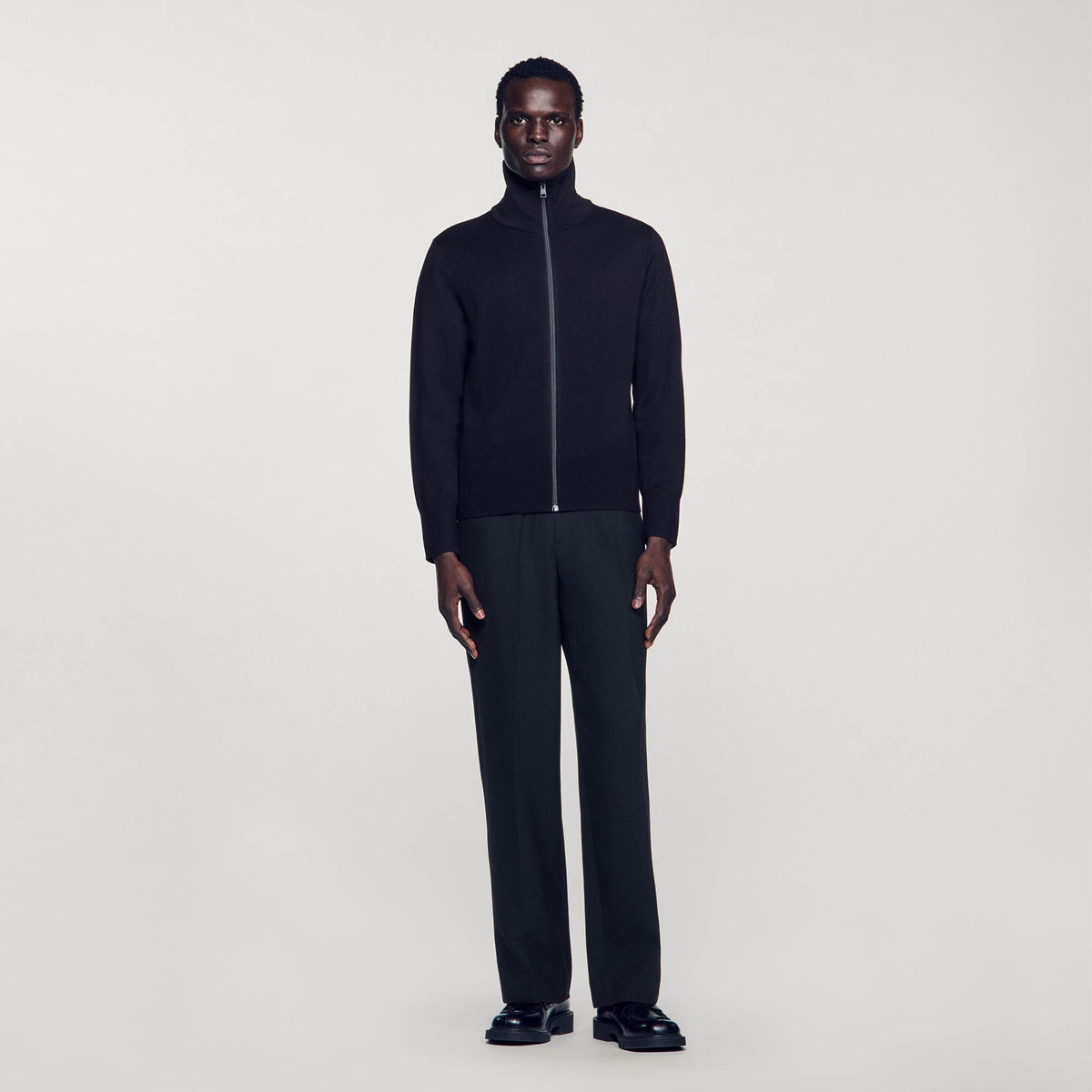 Zip-up wool cardigan | Sandro