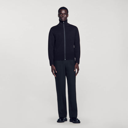 Zip-up wool cardigan | Sandro