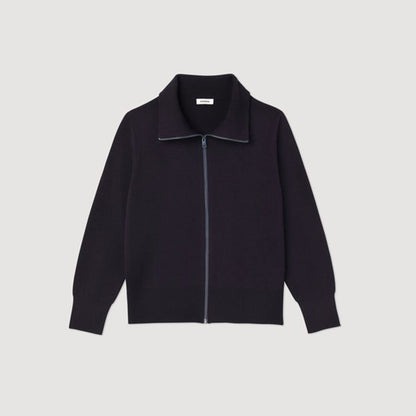 Zip-up wool cardigan | Sandro