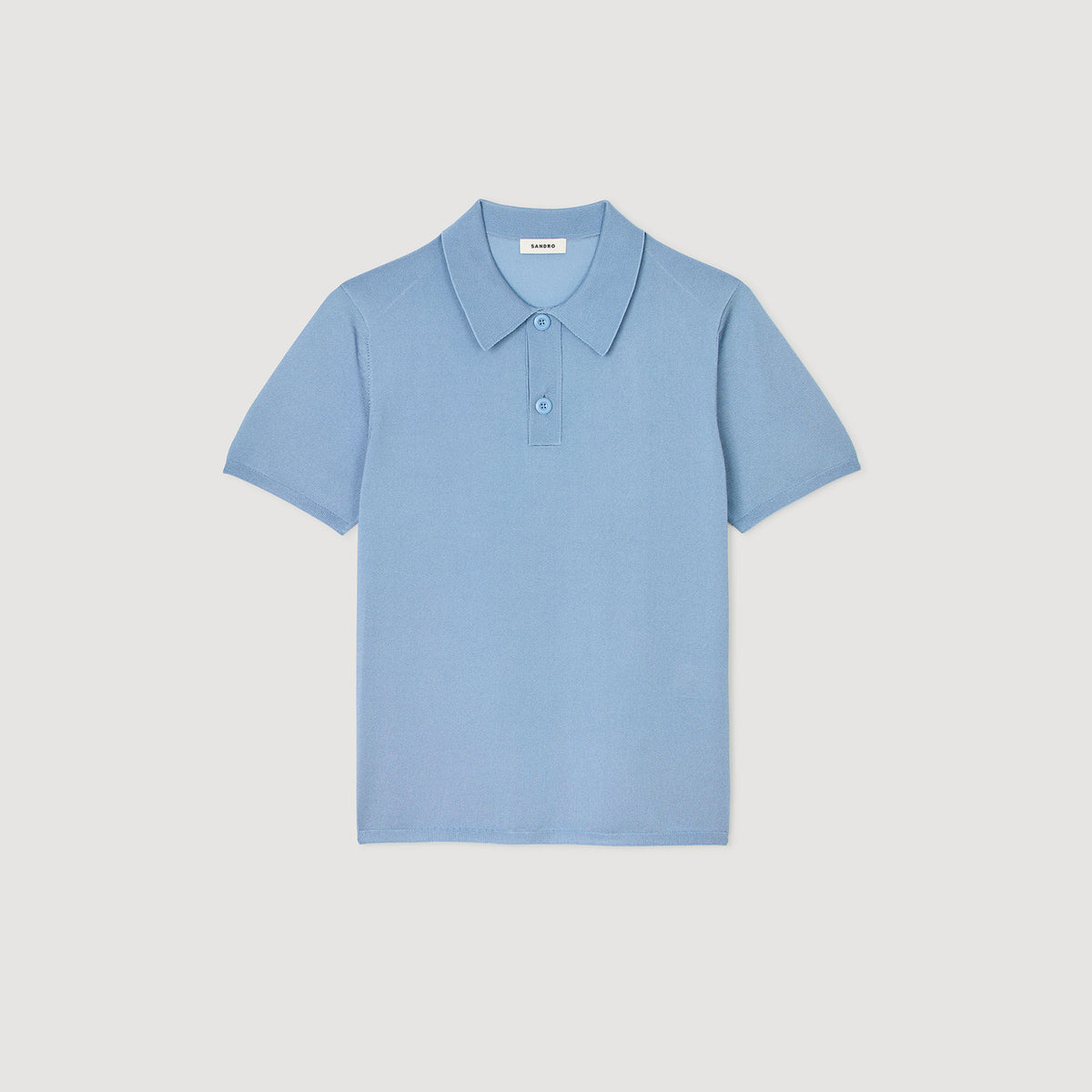 Short-sleeve knitted polo shirt | Sandro