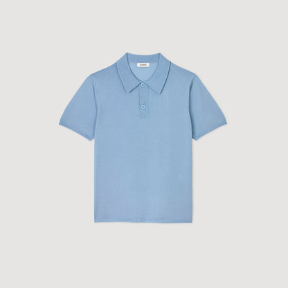 Short-sleeve knitted polo shirt | Sandro