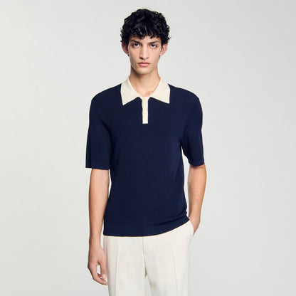 Two-tone polo shirt | Sandro