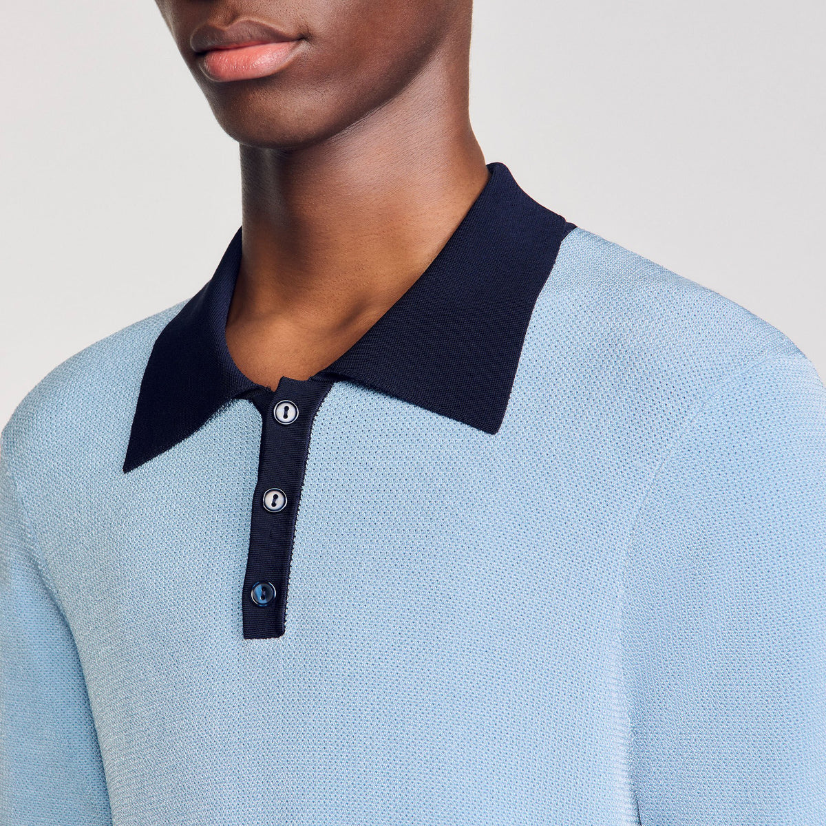 Two-tone polo shirt | Sandro
