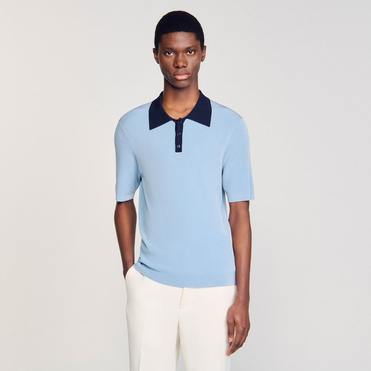 Two-tone polo shirt | Sandro
