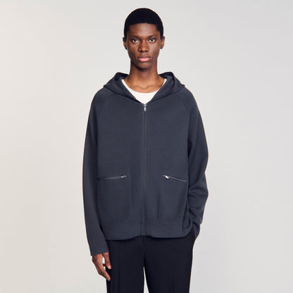 Milano knit hooded cardigan | Sandro