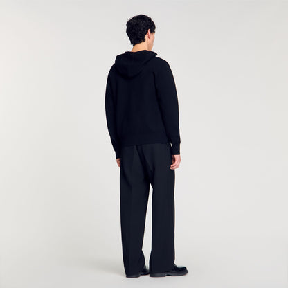 Zip-up cardigan with snake detail | Sandro