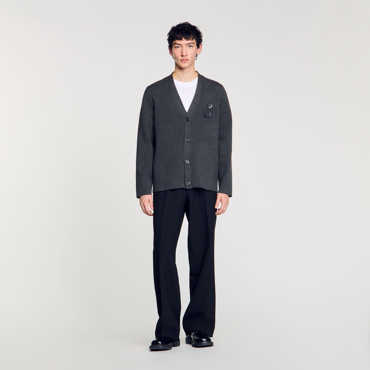 Cardigan with snake detail | Sandro