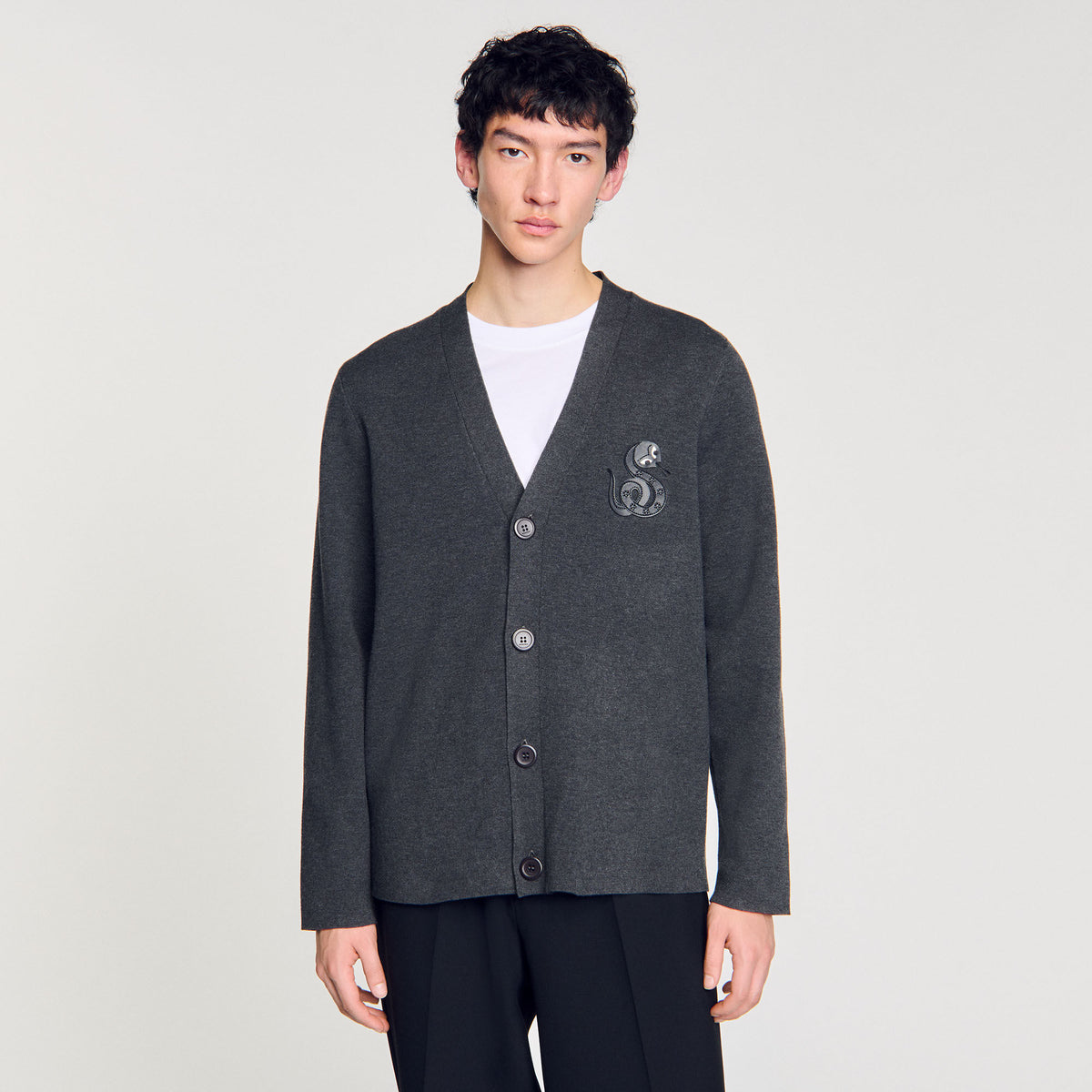 Cardigan with snake detail | Sandro