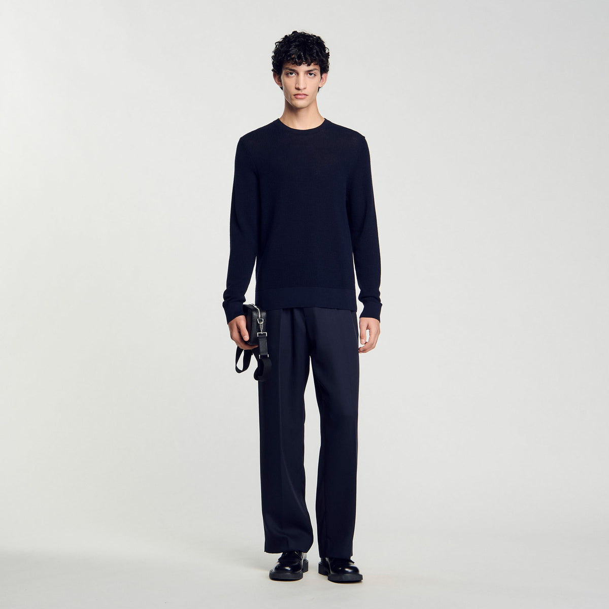 Textured knit sweater | Sandro
