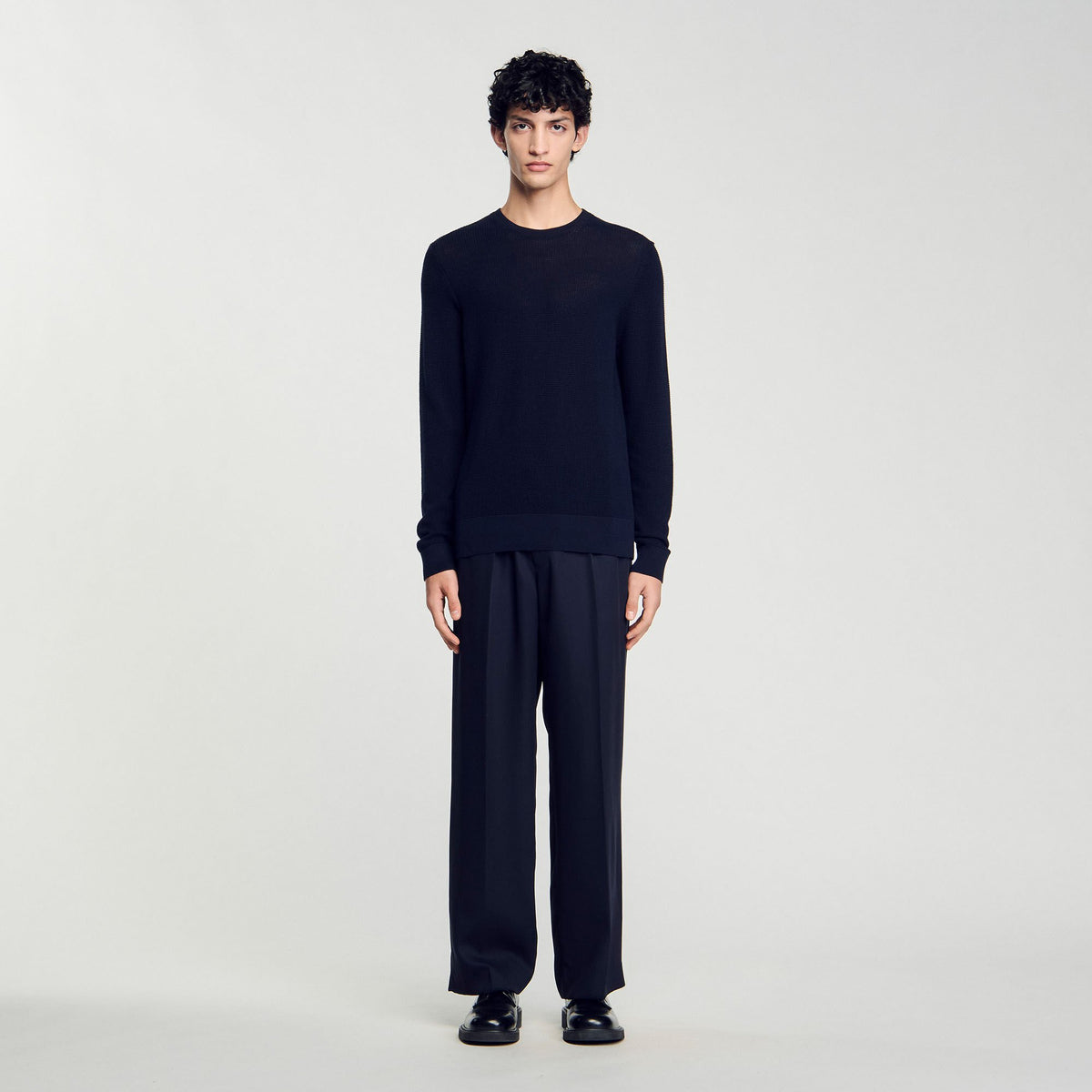 Textured knit sweater | Sandro
