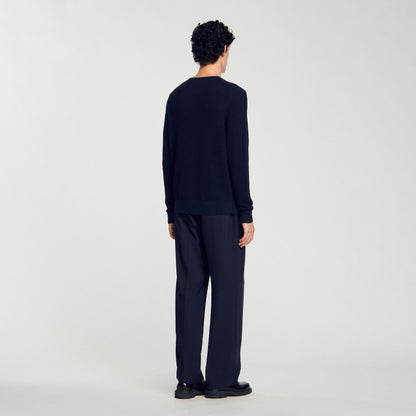 Textured knit sweater | Sandro