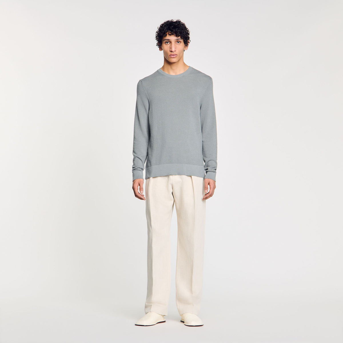Textured knit sweater | Sandro