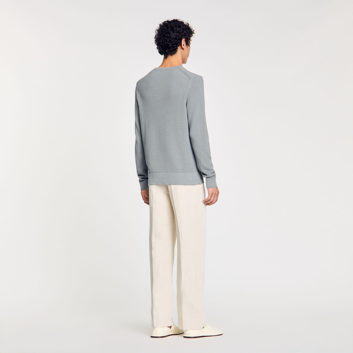 Textured knit sweater | Sandro