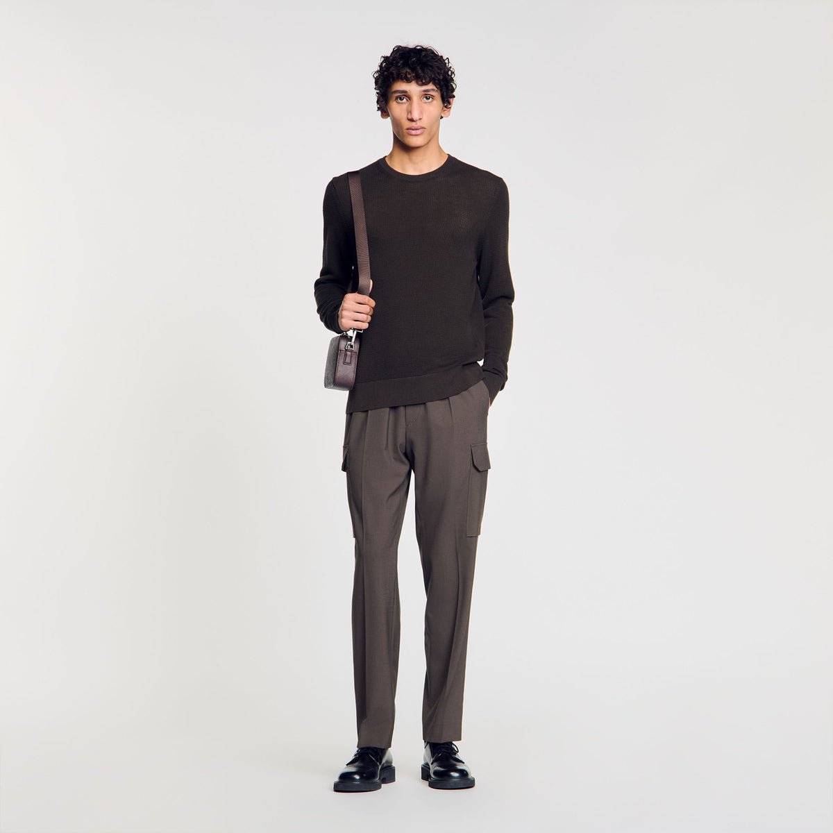 Textured knit sweater | Sandro
