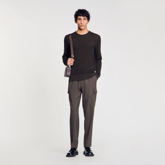 Textured knit sweater | Sandro