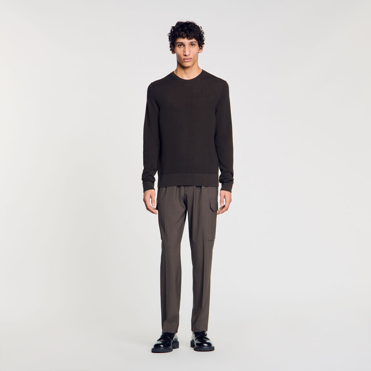 Textured knit sweater | Sandro