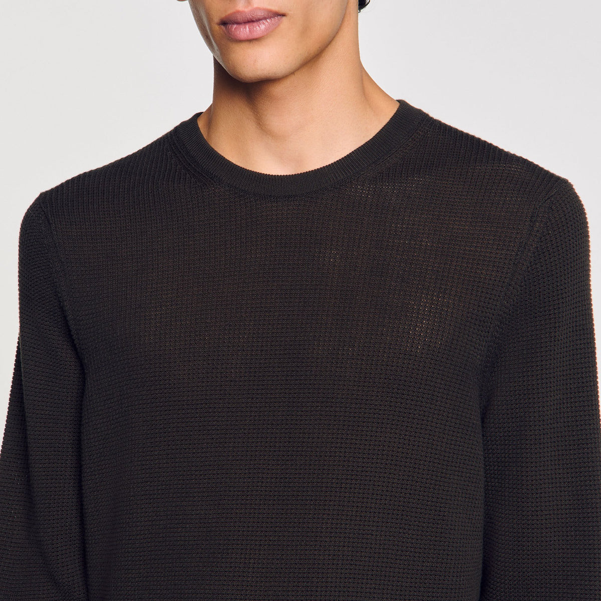 Textured knit sweater | Sandro