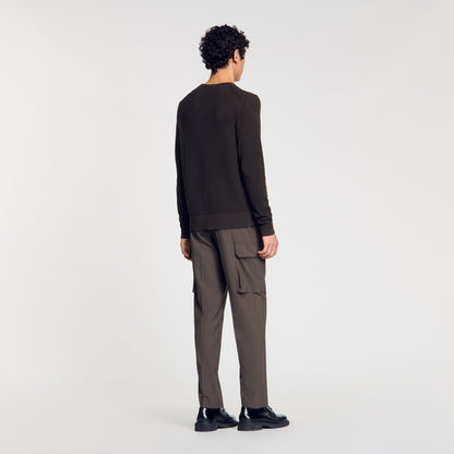 Textured knit sweater | Sandro
