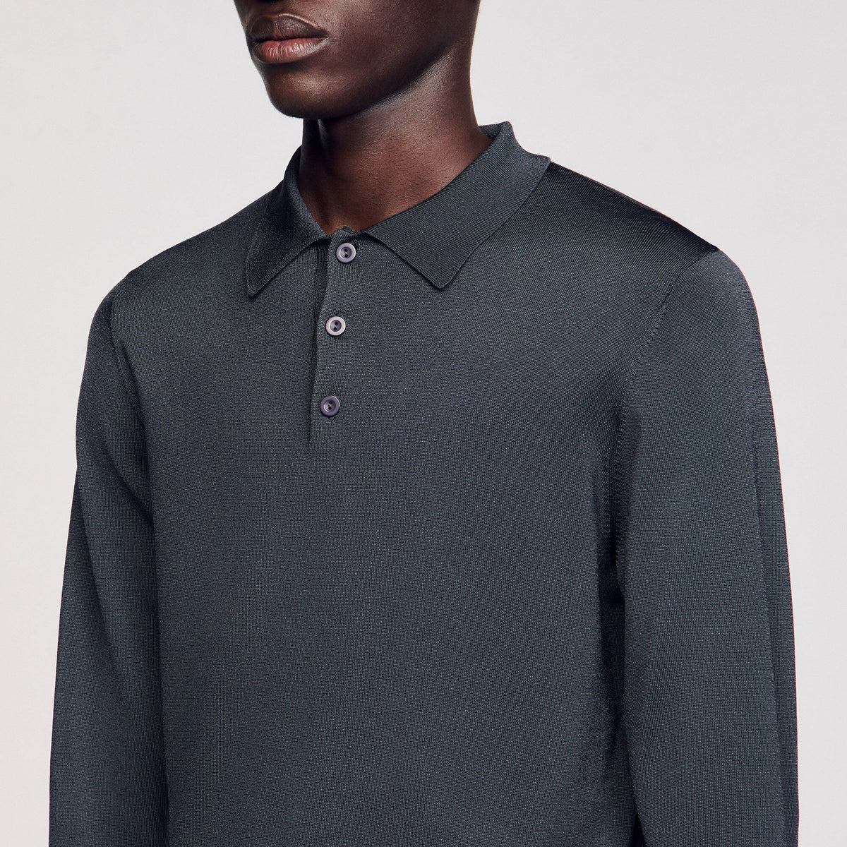 Ribbed polo shirt | Sandro