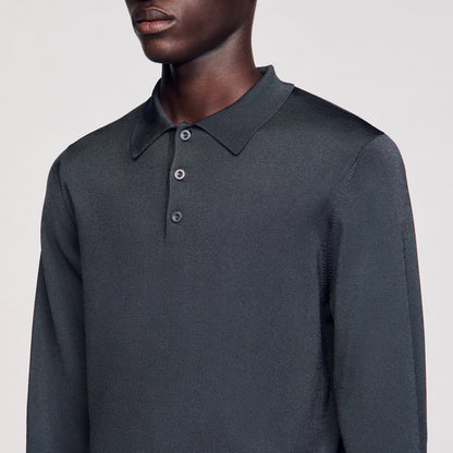 Ribbed polo shirt | Sandro