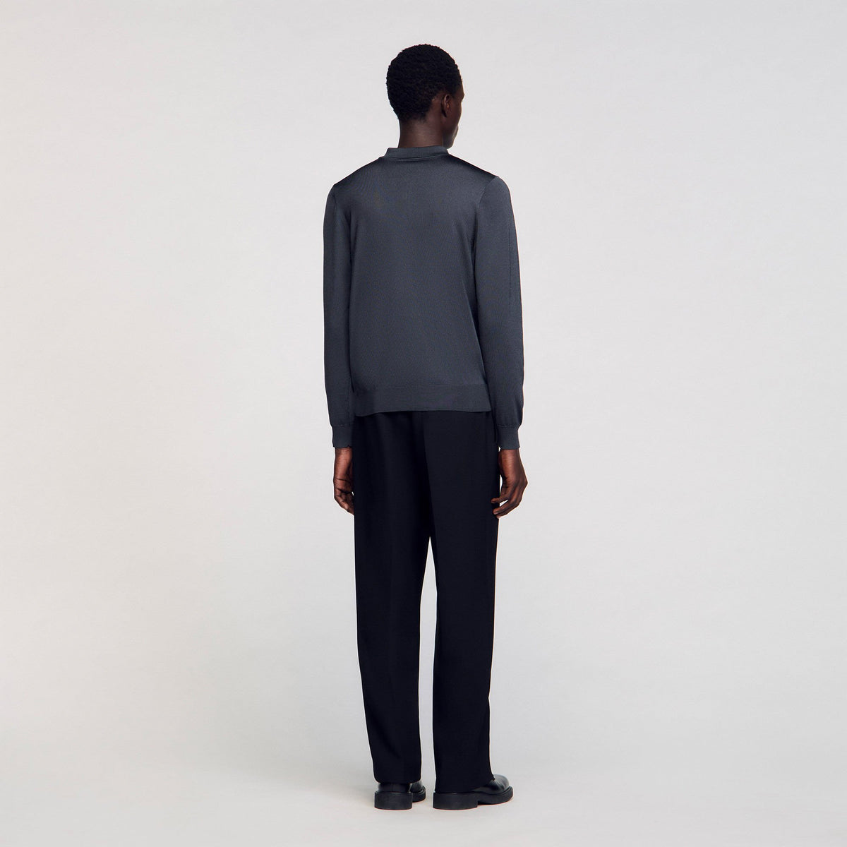 Ribbed polo shirt | Sandro