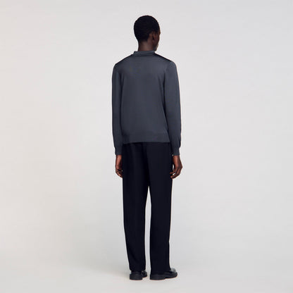 Ribbed polo shirt | Sandro