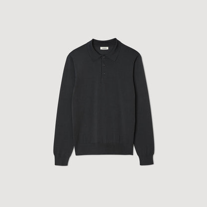 Ribbed polo shirt | Sandro