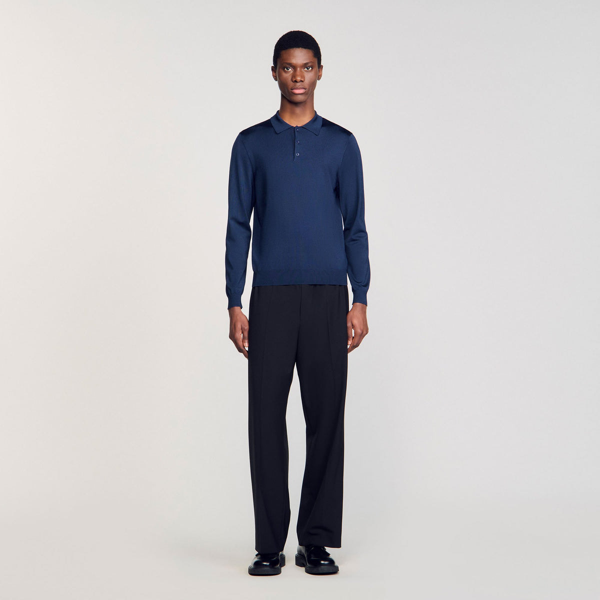 Ribbed polo shirt | Sandro
