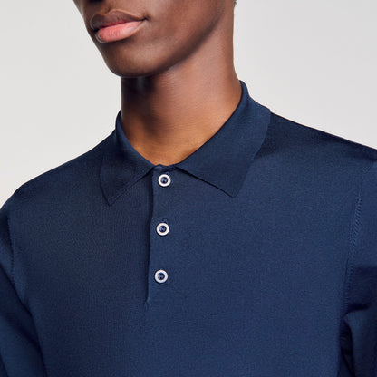 Ribbed polo shirt | Sandro