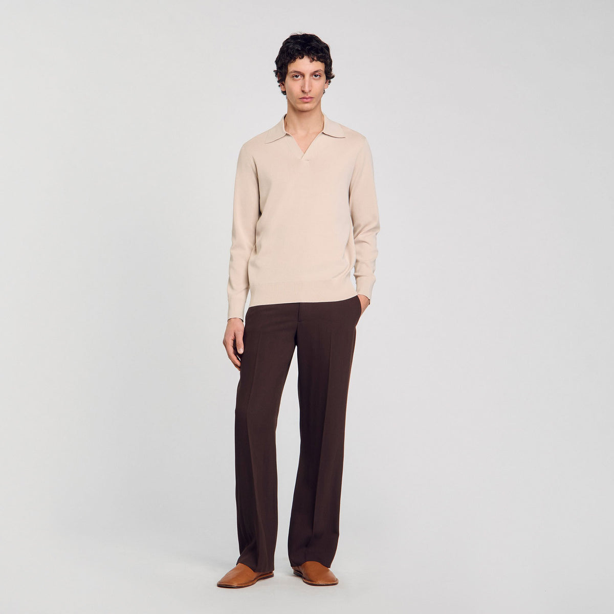Knit polo shirt | Sandro