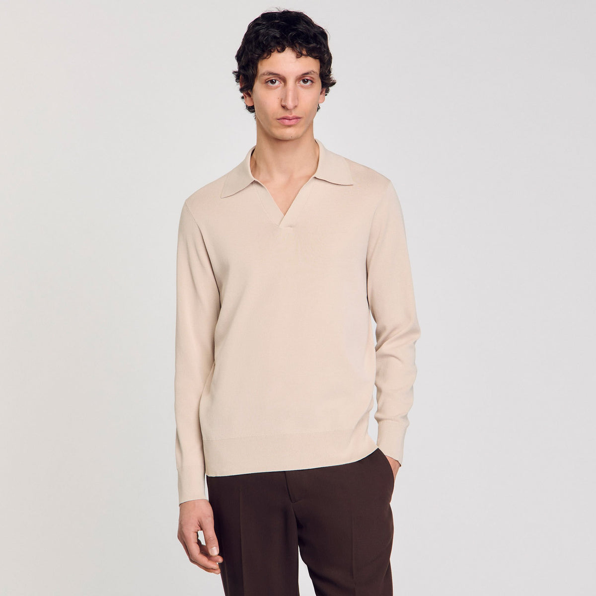 Knit polo shirt | Sandro