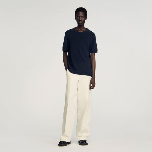 Fine knit T-shirt | Sandro