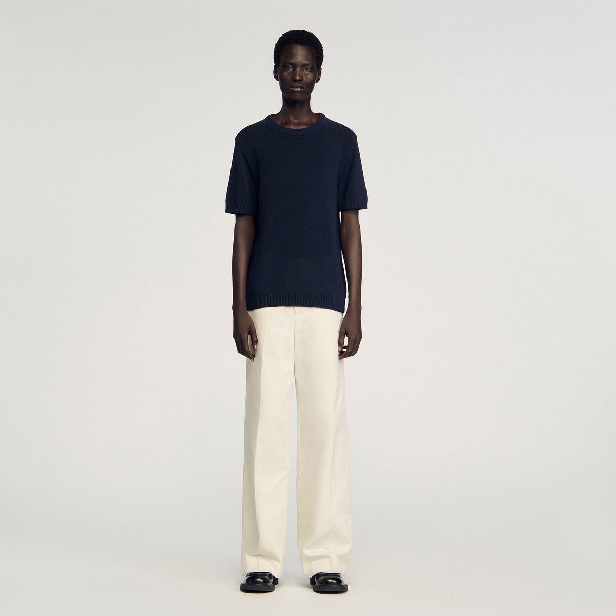 Fine knit T-shirt | Sandro