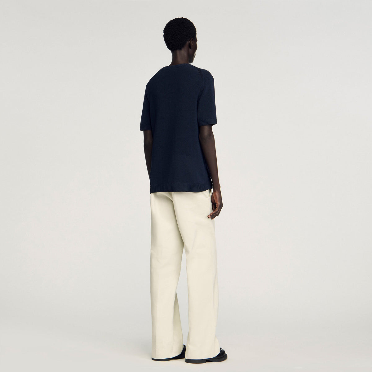Fine knit T-shirt | Sandro